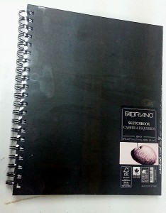 This is Fabriano's version of an 8.5x11 sketchbook.  I paid $9.99CDN for it.  Sometimes they're on sale.
